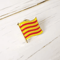 Catalonia Flag Enamel Lapel Pin Crystal Epoxy Badge 4