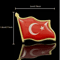 Turkey National Flag Enamel Lapel Pin Retro Badge 5