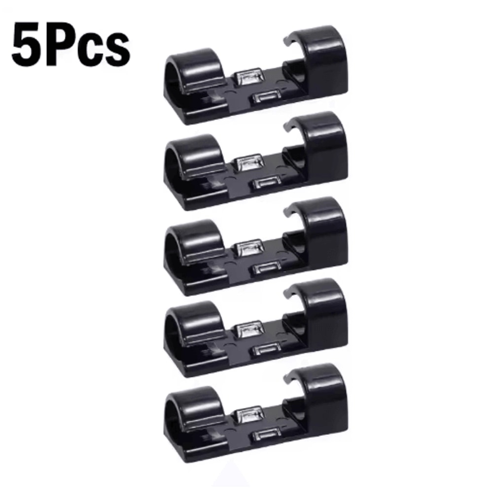 SelfAdhesive Cable Organizer Clips For Desktop And Wall Use 12