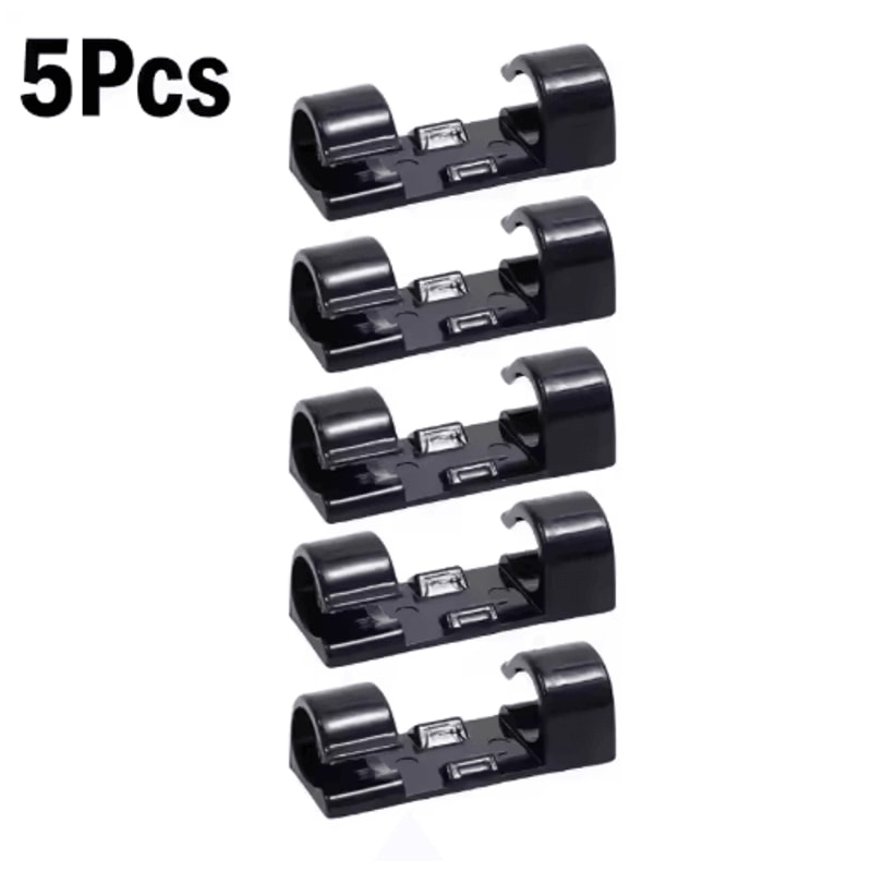 SelfAdhesive Cable Organizer Clips For Desktop And Wall Use 12