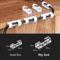 SelfAdhesive Cable Organizer Clips For Desktop And Wall Use 0