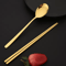304 Stainless Steel Korean Chopsticks Spoon Cutlery Set 10PCS 13