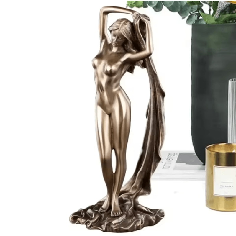 Resin Greek Goddess Statue Tabletop Art For Home Garden Decor 2