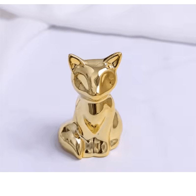 Gold White Decorative Accent Pair For Shelves And Tabletops 6