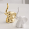 Gold White Decorative Accent Pair For Shelves And Tabletops 7