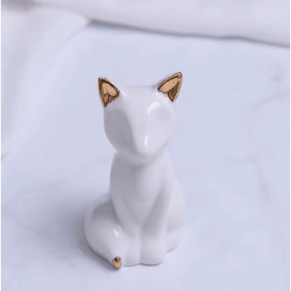 Gold White Decorative Accent Pair For Shelves And Tabletops 8