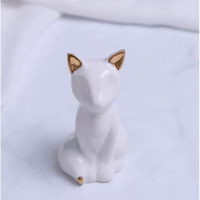 Gold White Decorative Accent Pair For Shelves And Tabletops 8