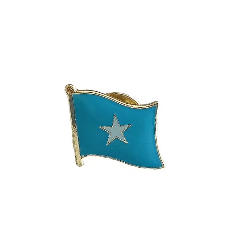 Somalia National Flag Crystal Enamel Lapel Pin Badge 2