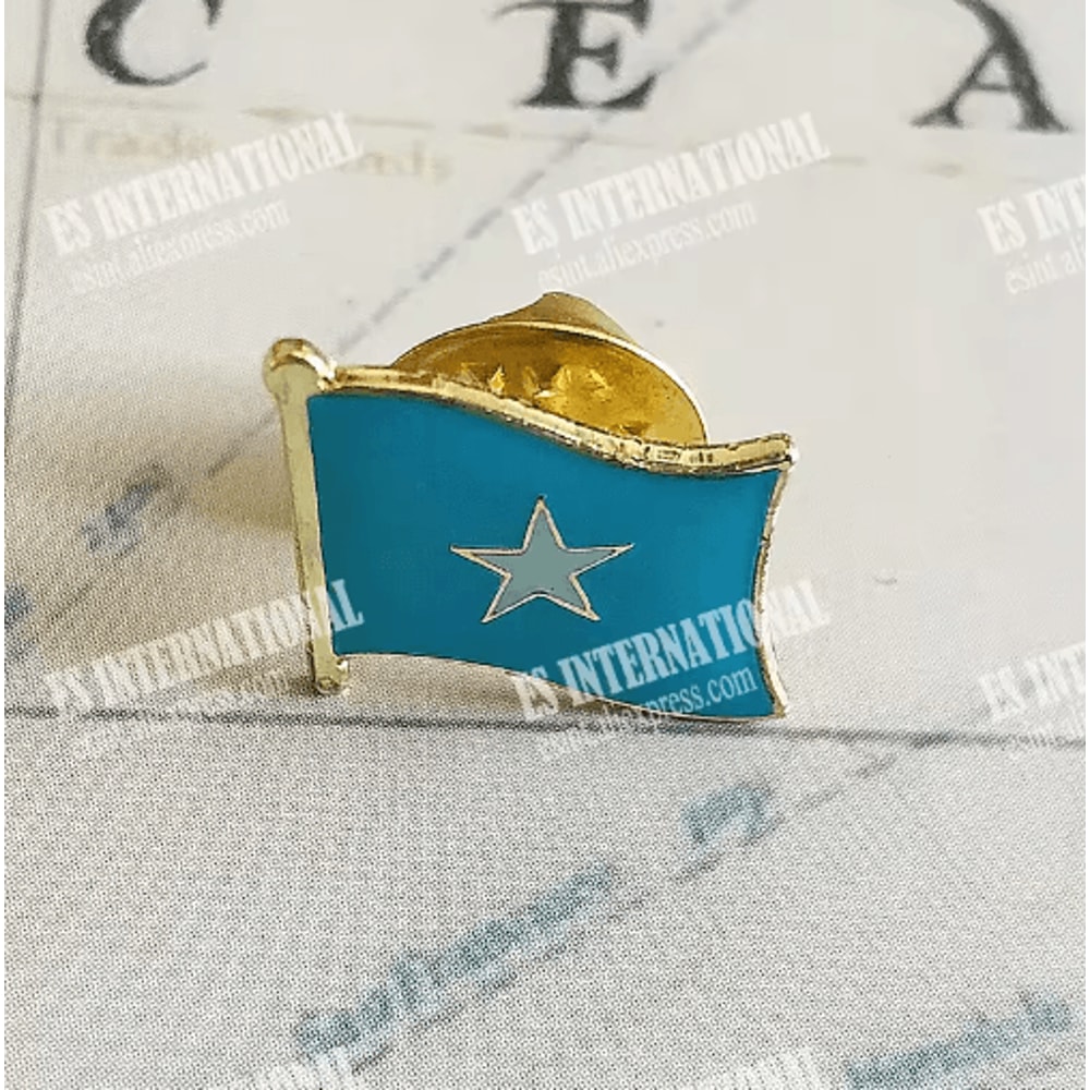 Somalia National Flag Crystal Enamel Lapel Pin Badge 5