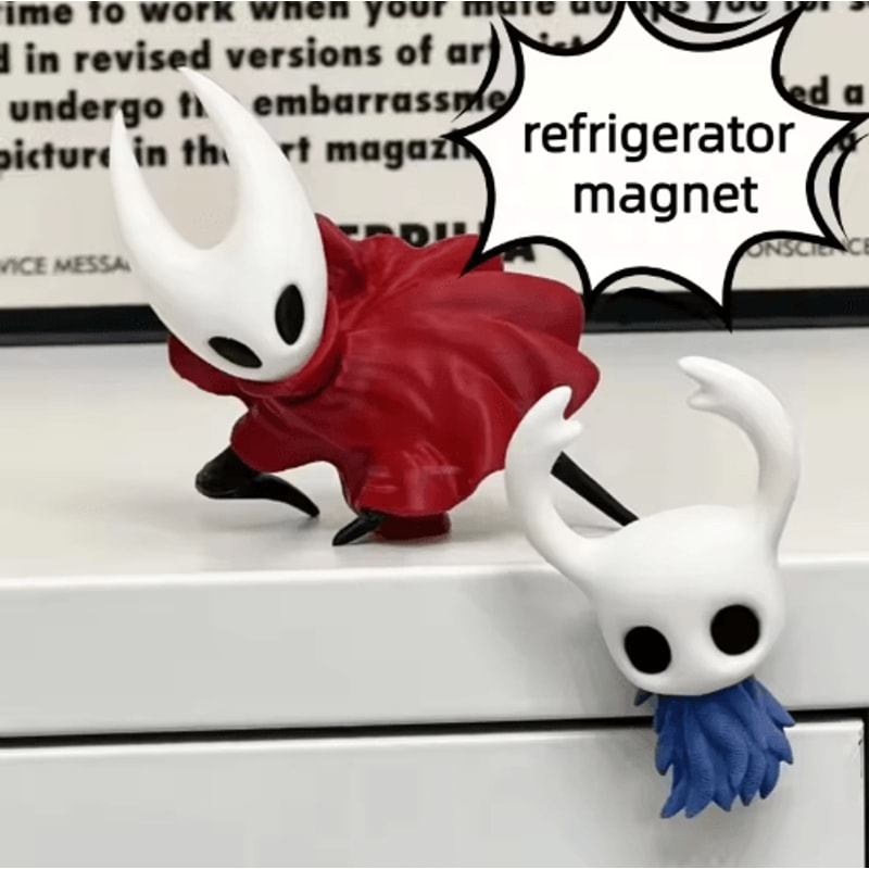 Hornet Knight Hollow Knight 3D Printed Fridge Magnet Cartoon Decor 0