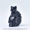 CUPIDCRYSTAL HandCarved Crystal Skull Cat Figurine 6