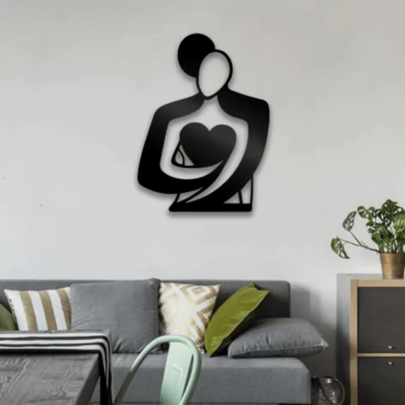 Embrace Love Metal Wall Decor Sign For Modern Home Spaces 5