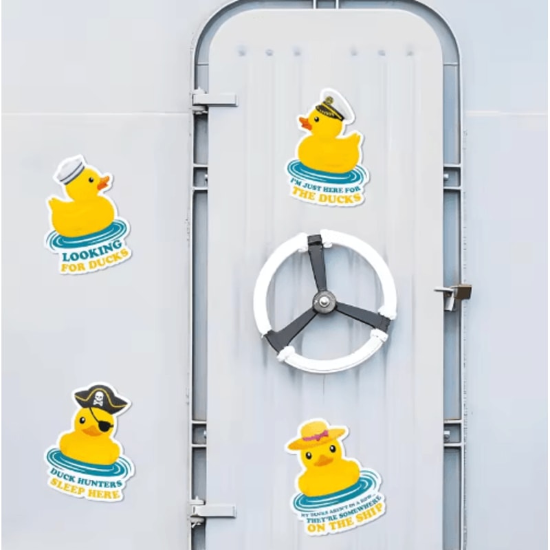 Funny Duck Magnetic Cruise Door Decorations 4PCS Set 3
