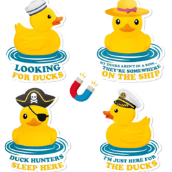 funny duck magnetic cruise door decorations – 4pcs set