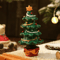 Cute Christmas Lamb Tree Resin Decor Set For Festive Homes 3