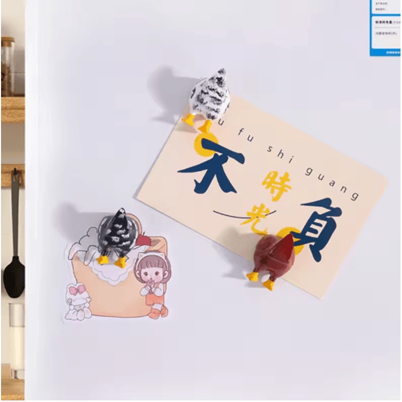 Funny Chicken Butt Resin Fridge Magnets 3Piece Decorative Set 5