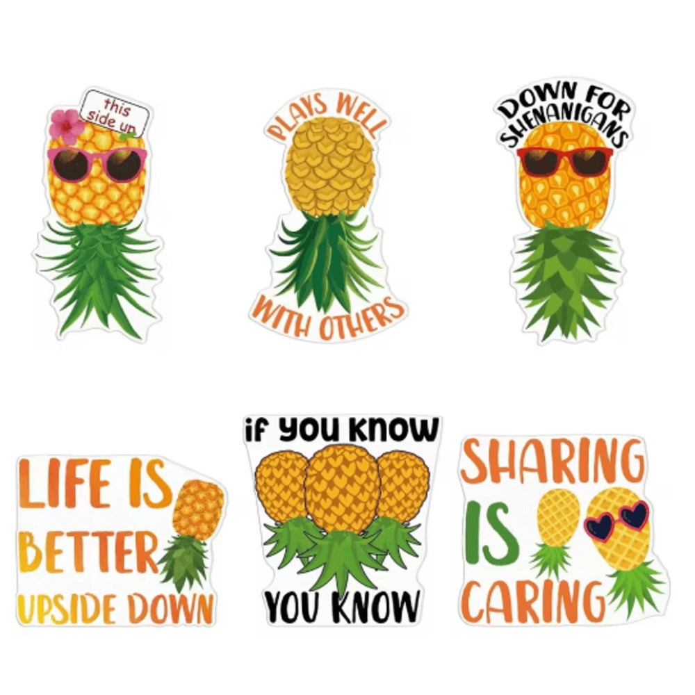 Upside Down Pineapple Magnetic Cruise Door Decorations 6Piece Set 0