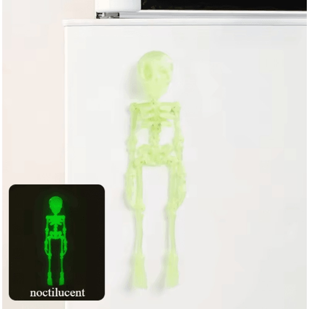 Poseable Magnetic Skull Fridge Magnet With Movable Joints 2