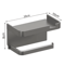 WallMounted Toilet Paper Holder With Storage Shelf For Bathroom Kitchen 1