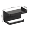 WallMounted Toilet Paper Holder With Storage Shelf For Bathroom Kitchen 2
