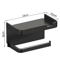 WallMounted Toilet Paper Holder With Storage Shelf For Bathroom Kitchen 4