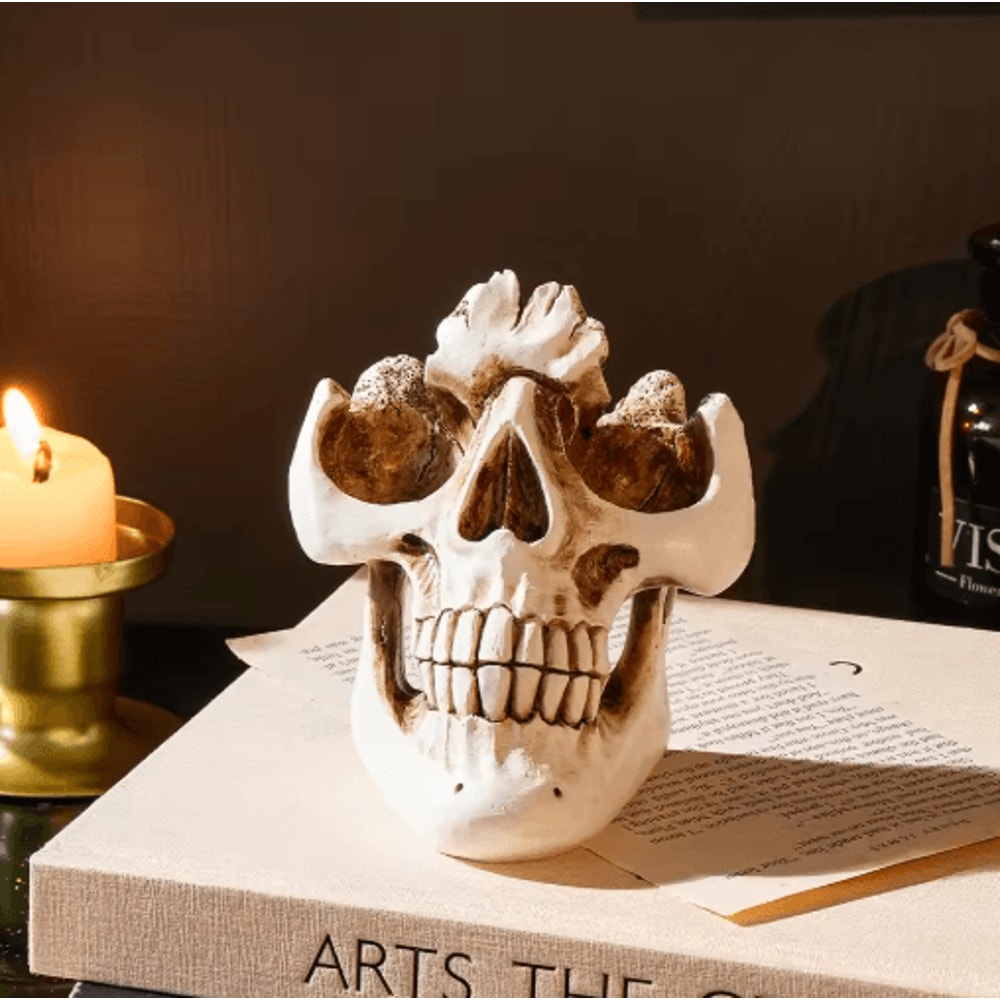 Halloween Skull Resin Glasses Holder Decorative Storage Rack 3