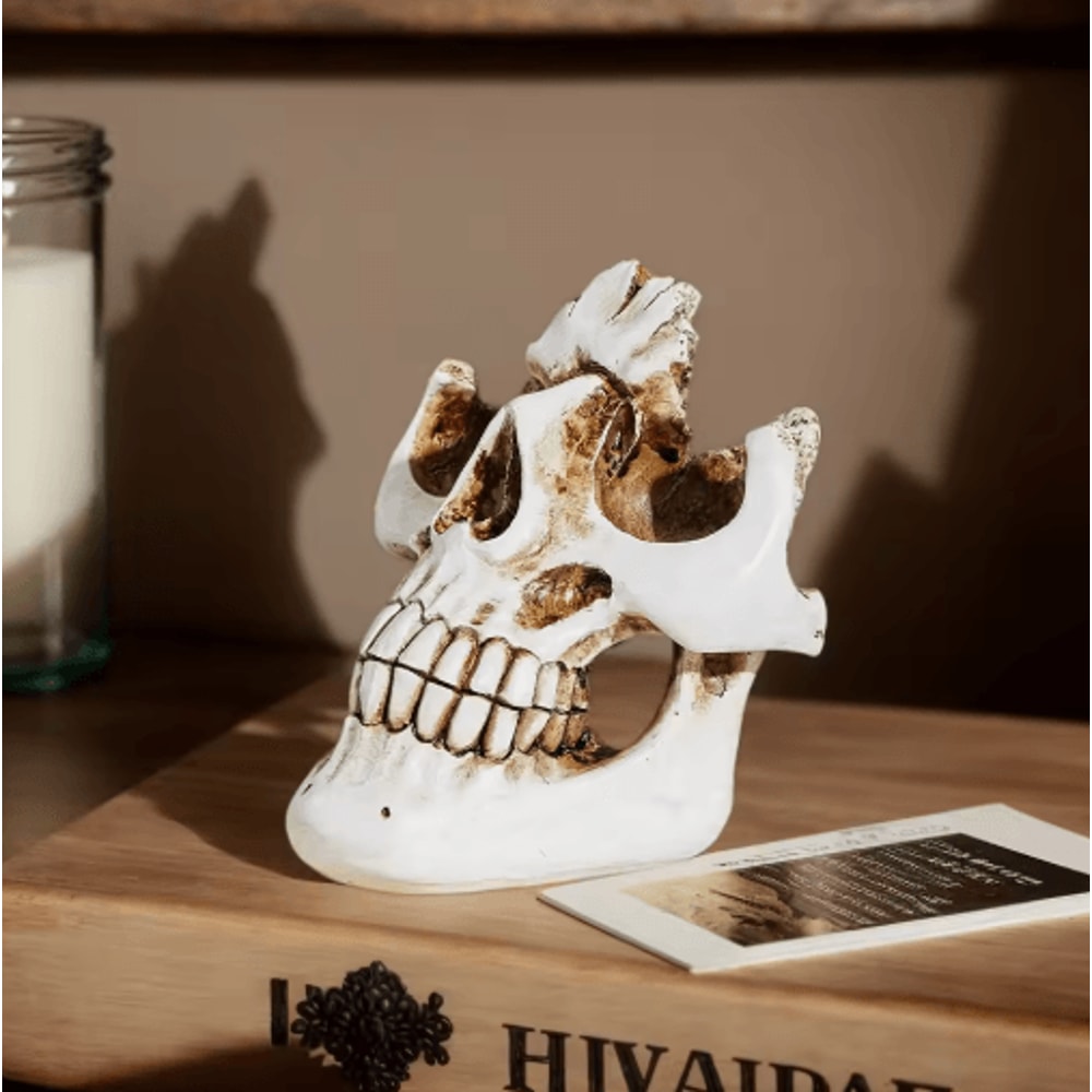 Halloween Skull Resin Glasses Holder Decorative Storage Rack 5