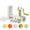 LMETJMA 5in1 Rotary Vegetable Spiralizer Cheese Grater JT319 0