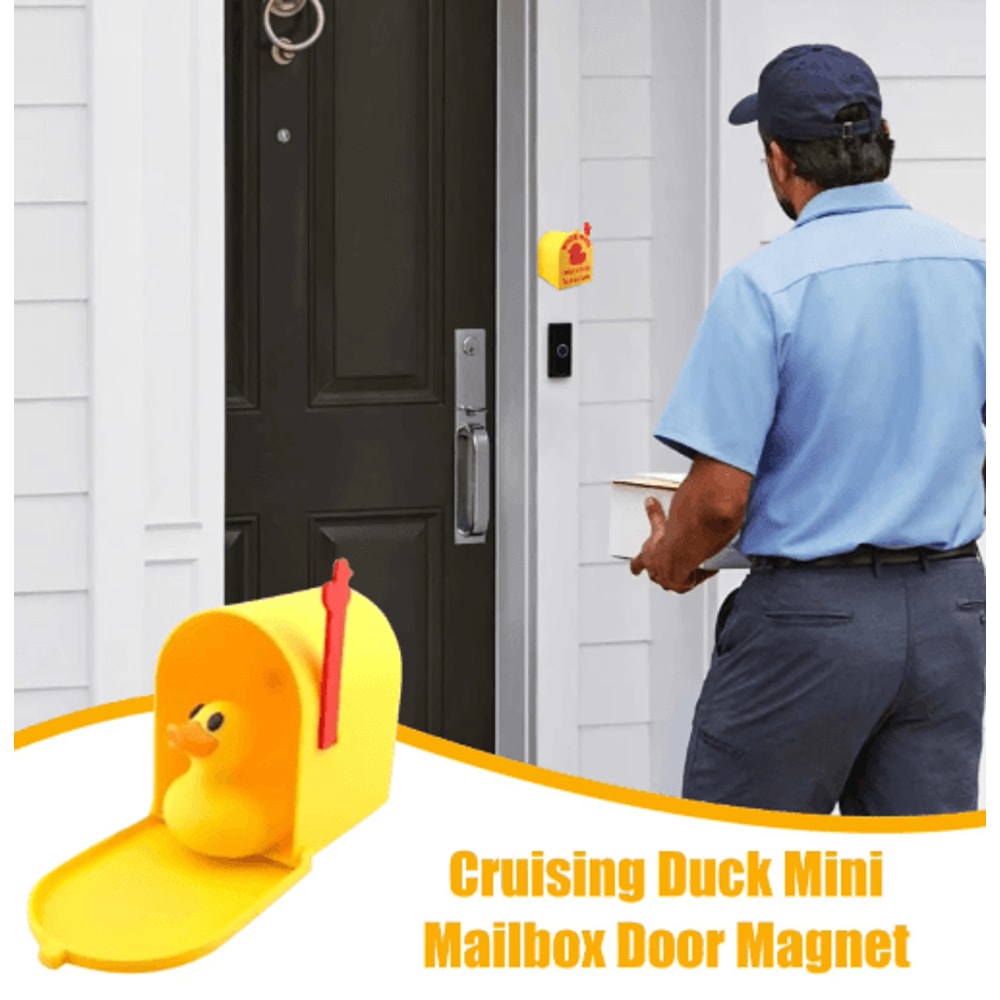 Cruising Duck Mini Mailbox Fridge Magnet For Interactive Duck Exchange 4