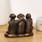 Creative Three Wise Monkeys Resin Figurine For Home Decor Gifting 5