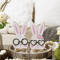 Nordic Rabbit Couple Easter Decorations 2Piece Wooden Ornament Set 5