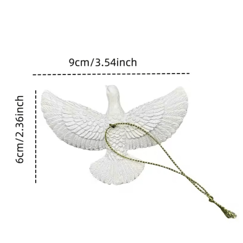 Friendship Doves Resin Christmas Tree Ornament 1