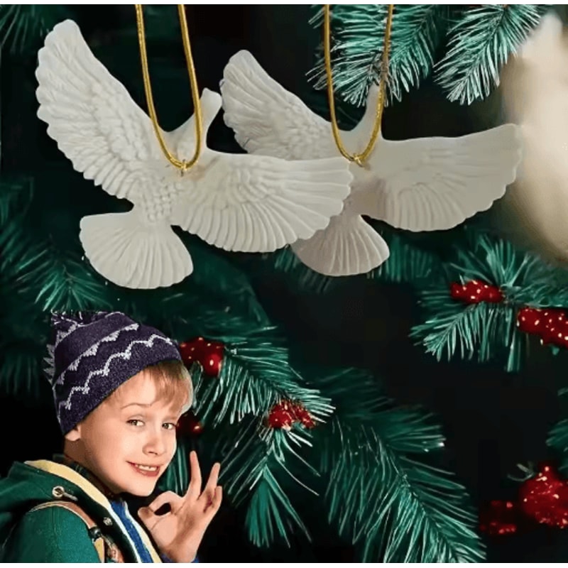 Friendship Doves Resin Christmas Tree Ornament 4