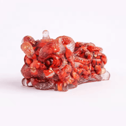 natural crystal lion dance feng shui statue for home & office decor