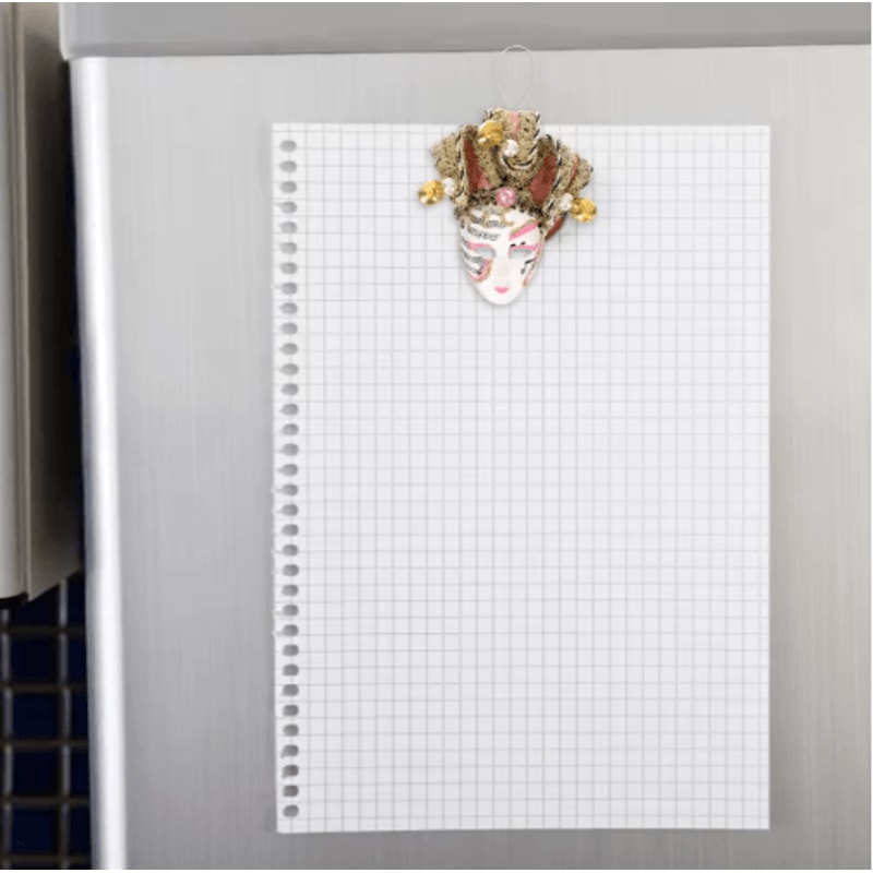 Purple Clown Face Carnival Fridge Magnet Sticker Decor 4