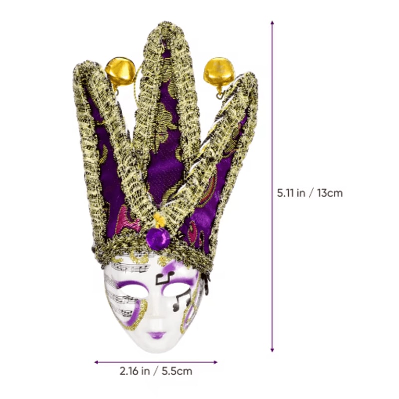 Purple Clown Face Carnival Fridge Magnet Sticker Decor 5