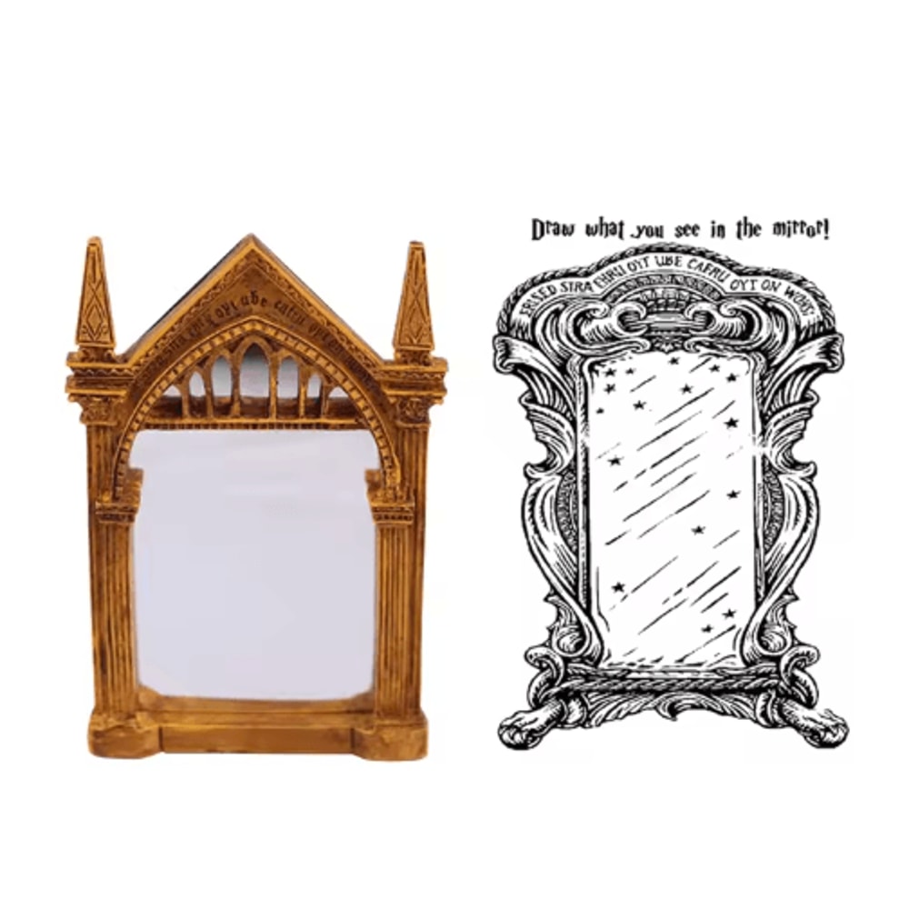 Mirror Of Erised Standing Bookshelf Decor Wizard Home Fantasy Gift Accent 3