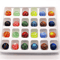 Feather Design 16 Mm Handmade Glass Marbles Decorative Game Home Accent Balls 2