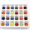 Feather Design 16 Mm Handmade Glass Marbles Decorative Game Home Accent Balls 3