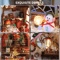 Christmas Night Warm House Miniature Dollhouse DIY Kit With Music Box 2