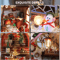 Christmas Night Warm House Miniature Dollhouse DIY Kit With Music Box 3