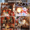 Christmas Night Warm House Miniature Dollhouse DIY Kit With Music Box 3