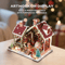 Christmas Night Warm House Miniature Dollhouse DIY Kit With Music Box 4