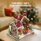 Christmas Night Warm House Miniature Dollhouse DIY Kit With Music Box 5