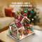 Christmas Night Warm House Miniature Dollhouse DIY Kit With Music Box 5