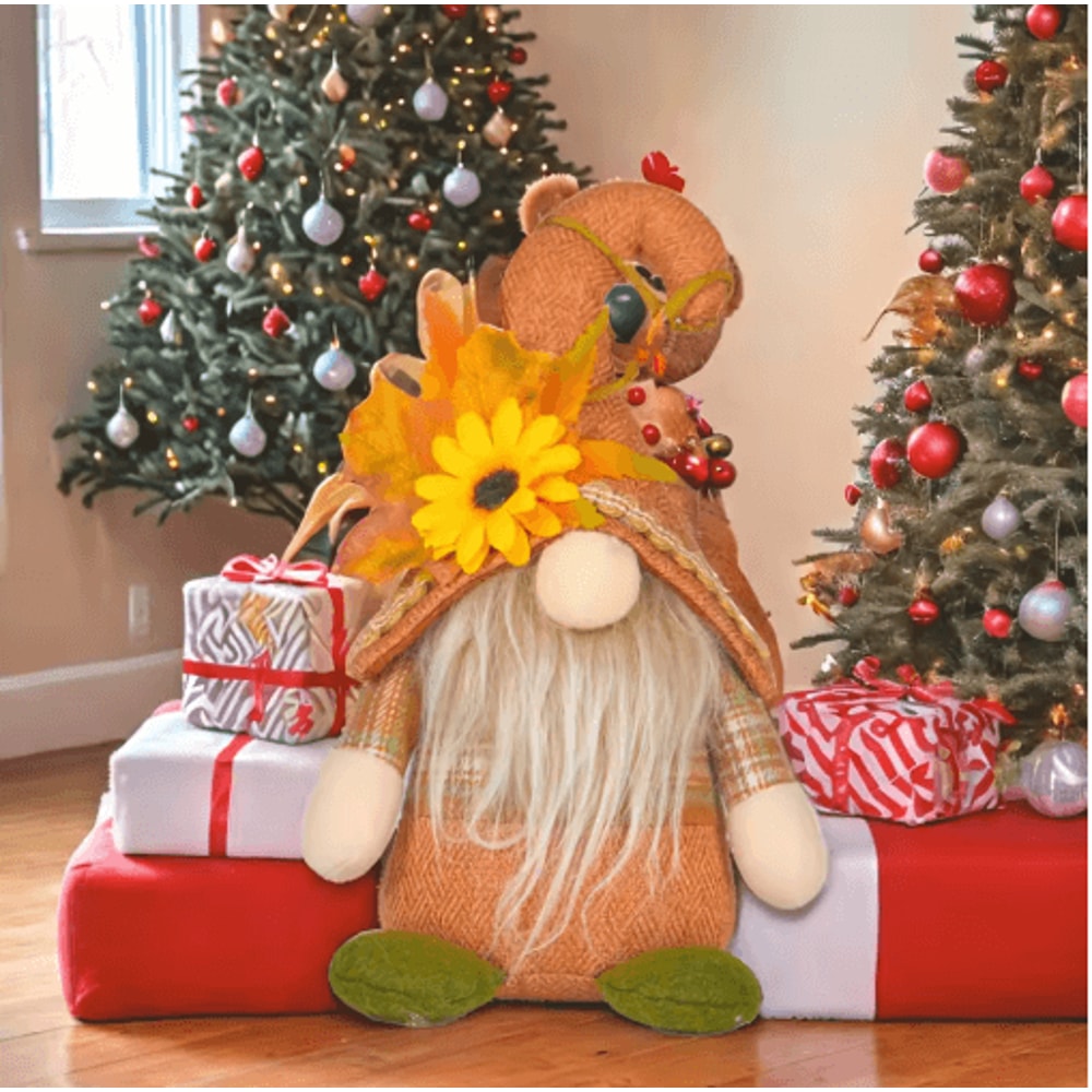 Sunflower Dwarf Faceless Collectible Doll Mini Desk Home Accent Figurine 4