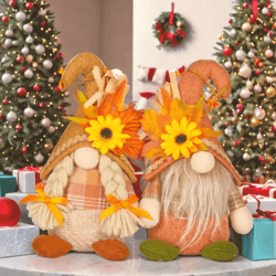 sunflower dwarf faceless collectible doll mini desk & home accent figurine