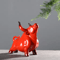 Luxury Ceramic Lucky Bull Statue Nordic Retro Desk Home Decor Sculpture 1