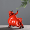 Luxury Ceramic Lucky Bull Statue Nordic Retro Desk Home Decor Sculpture 4