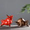 Luxury Ceramic Lucky Bull Statue Nordic Retro Desk Home Decor Sculpture 0